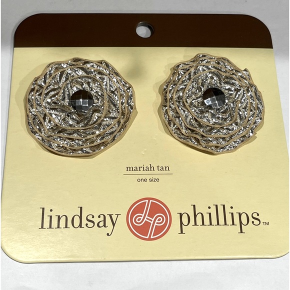 lindsay phillips Accessories - Lindsay Philips Interchangeable Shoe Snap Charms “Mariah tan”